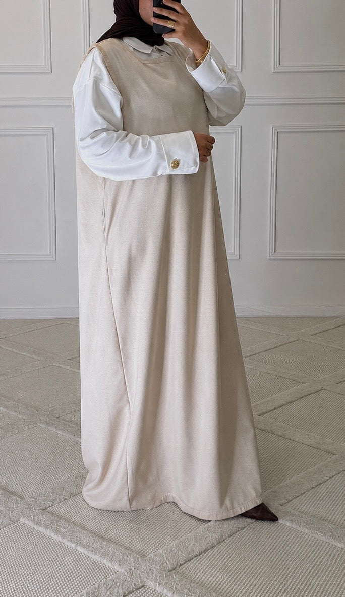 ROBE EN LIN SANS MANCHES