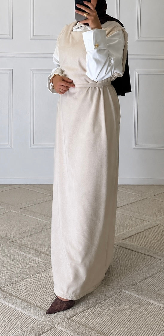 ROBE EN LIN SANS MANCHES