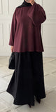 T-SHIRT OVERSIZE BASIC | BORDEAU