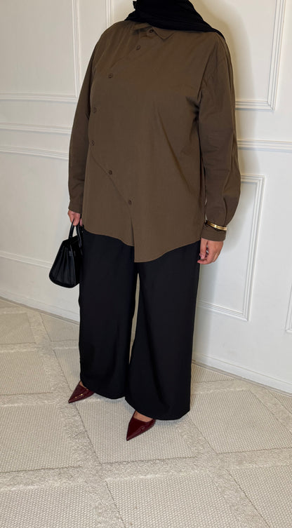 CHEMISE OVERSIZE ASYMETRIQUE