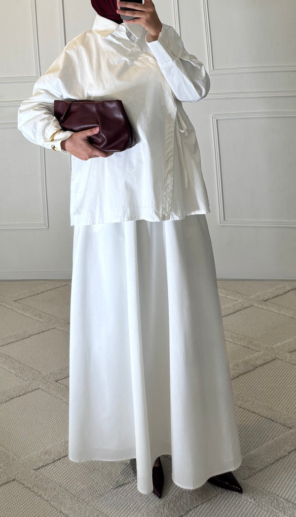 CHEMISE  CROISÉE | BLANC