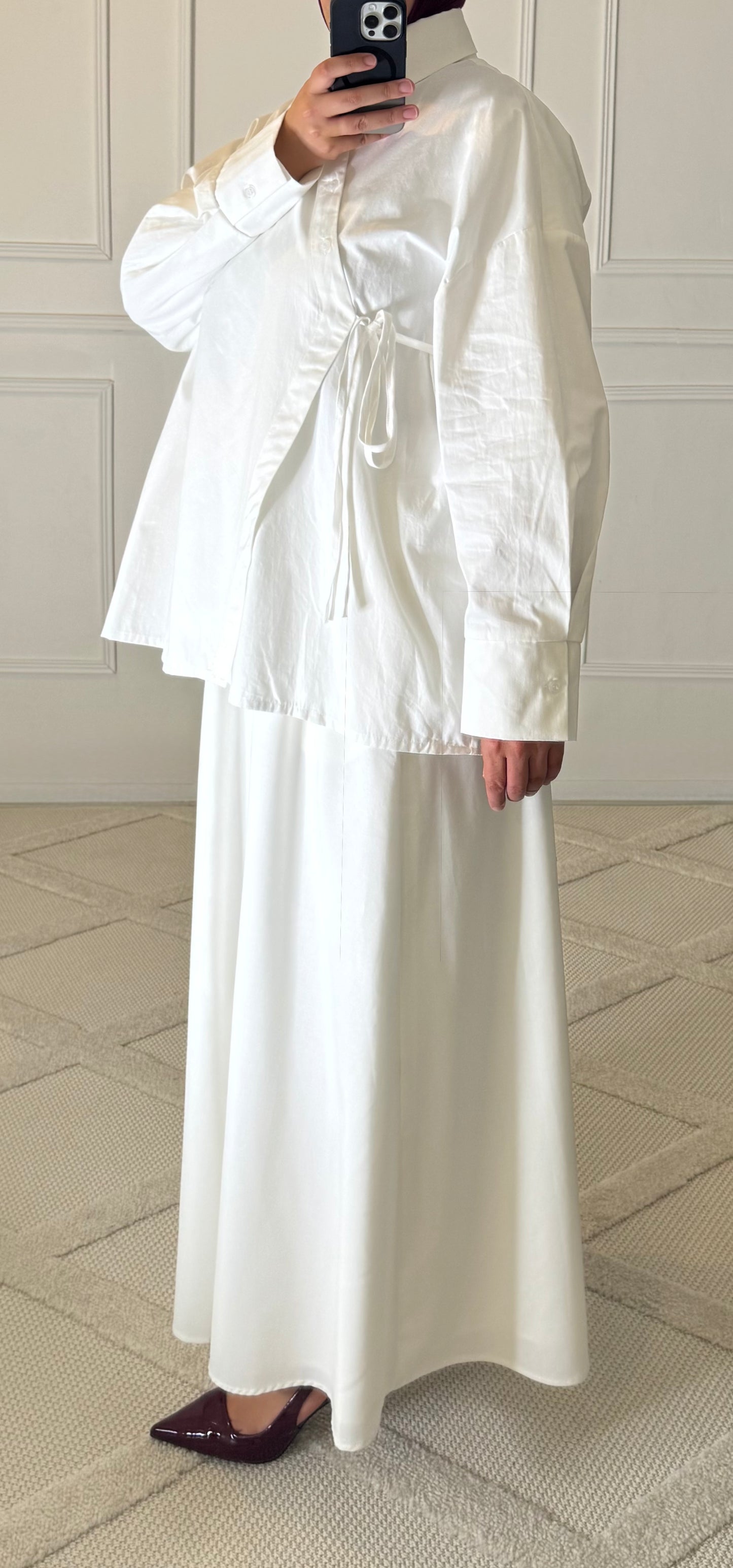 CHEMISE  CROISÉE | BLANC