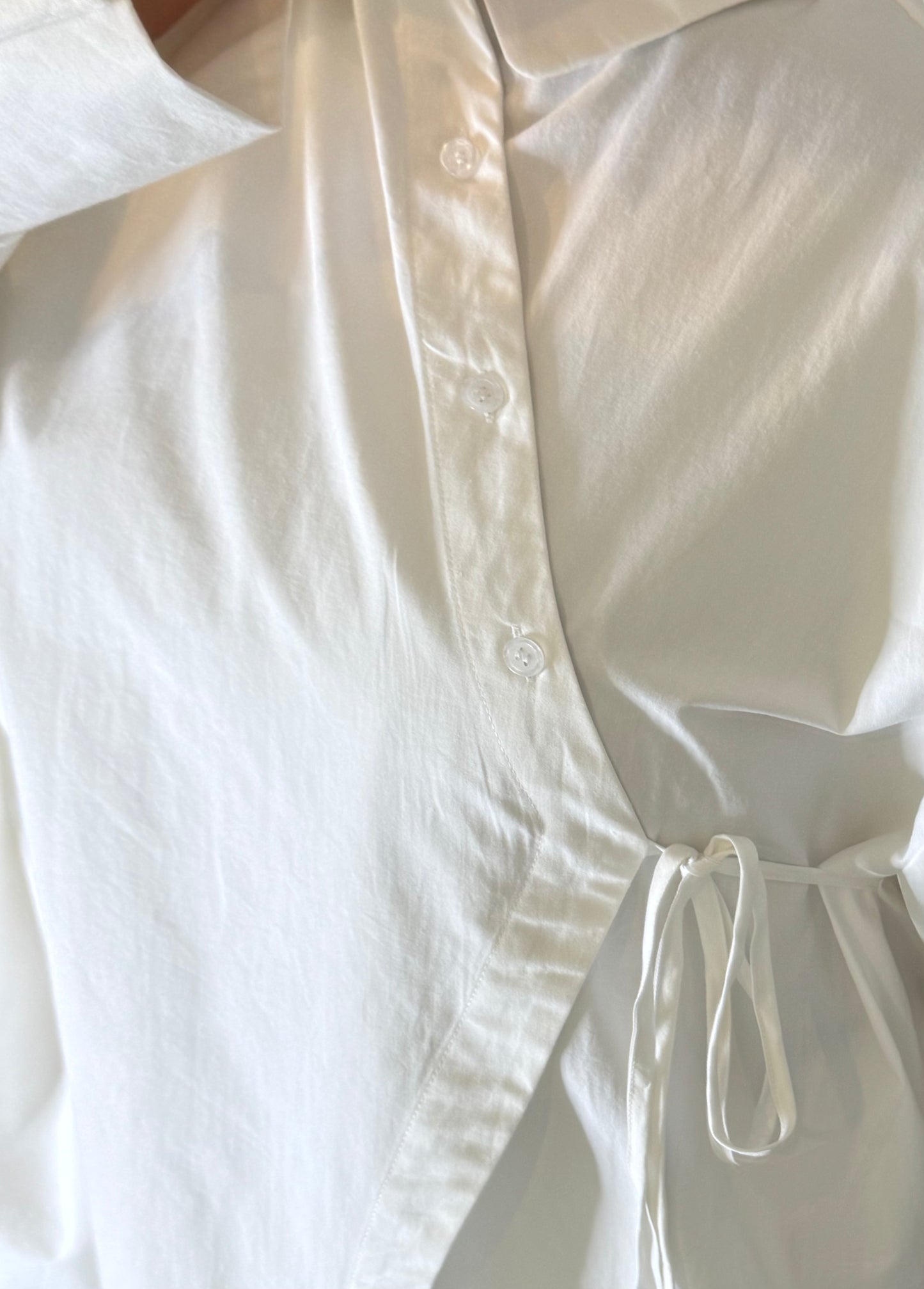 CHEMISE  CROISÉE | BLANC