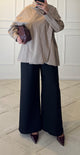CHEMISE  CROISÉE | TAUPE